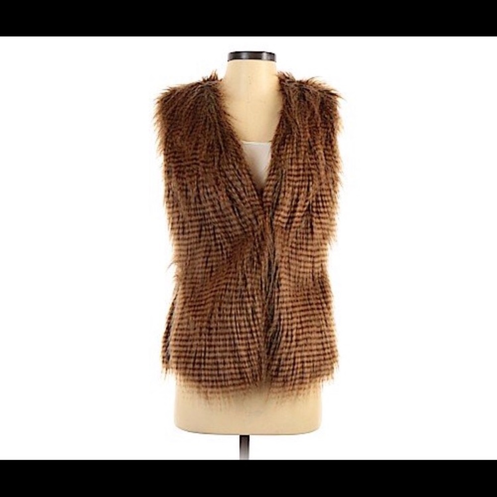 Faux fur vest